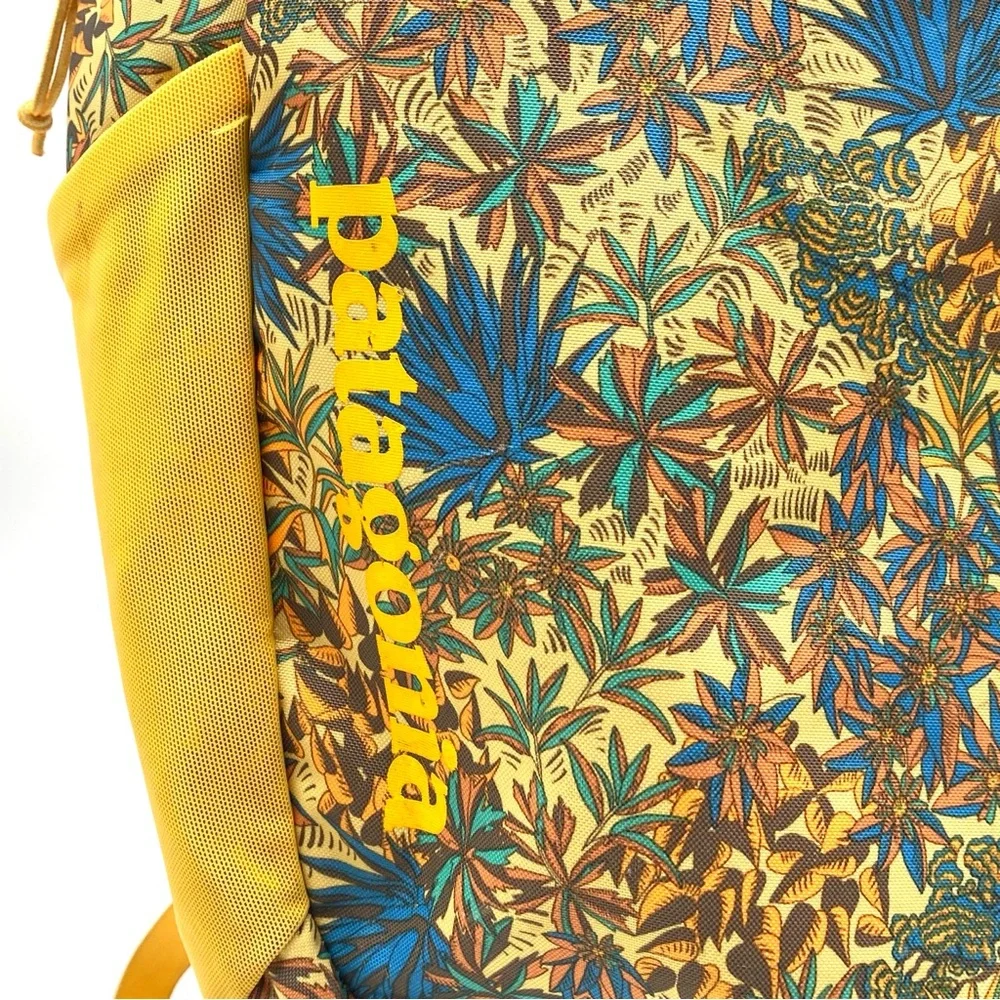 PATAGONIA Yellow Floral Atom 20L Botanical School Travel Backpack Medium - Picture 2 of 6